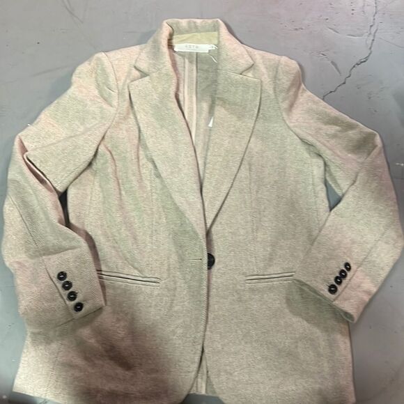 Small ASTR Taupe ONE BUTTON BLAZER - Picture 1 of 1